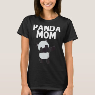 Camiseta Dabbing Panda Black White Panda Bear Mãe Avó