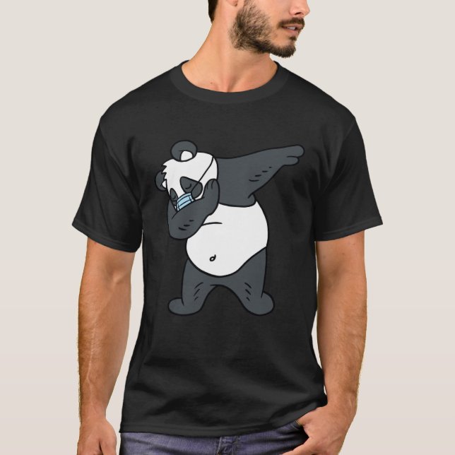 Camiseta Dabbing Panda Face Mask Panda (Frente)