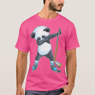 Camiseta Dabbing Panda Ice Hockey Panda Boys Engraçado Ice
