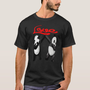 Camiseta Dabbing Panda Love Cuide Animal Panda Bear Dança