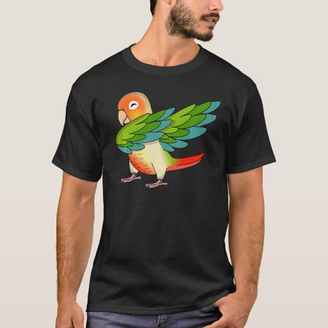 Camiseta Dabbing Parrot I Green Cheek Conure (Frente)