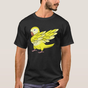 Camiseta Dabbing Parrot I Yellow Lutino Monk Parakeet Quak