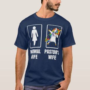 Camiseta Dabbing Pastores Unicórnios Esposa Primeira-Dama