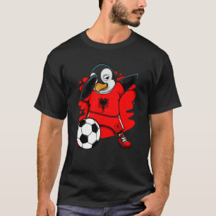 Camiseta Dabbing Penguin Albânia Soccer Fans Jersey