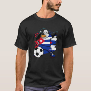 Camiseta Dabbing Penguin Cuba Soccer Fans Jersey L