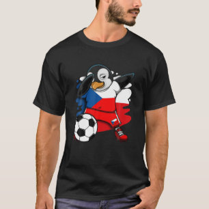 Camiseta Dabbing Penguin Czech Republic Soccer Fans Jersey