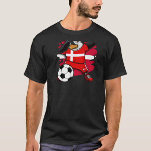 Camiseta Dabbing Penguin Dinamarca Soccer Fans Jersey