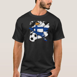 Camiseta Dabbing Penguin Finlândia Soccer Fans Jersey
