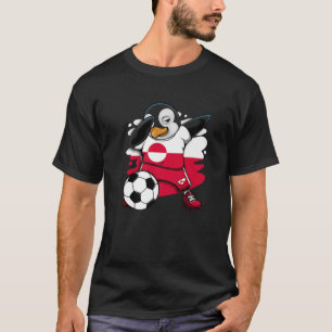 Camiseta Dabbing Penguin Groelândia Soccer Fãs Jersey