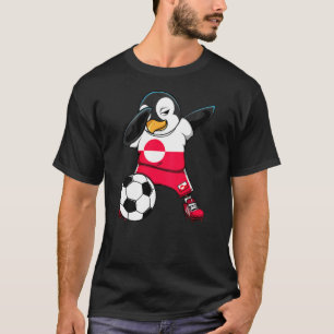 Camiseta Dabbing Penguin Groelândia Soccer Fãs Jersey