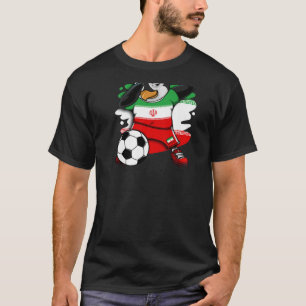 Camiseta Dabbing Penguin Iran Soccer Fans Jersey L