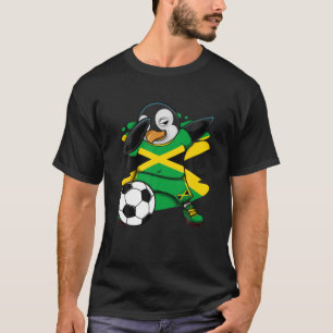 Camiseta Dabbing Penguin Jamaica Soccer Fans Jersey