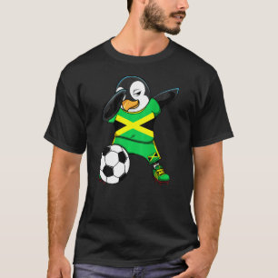 Camiseta Dabbing Penguin Jamaica Soccer Fans Jersey