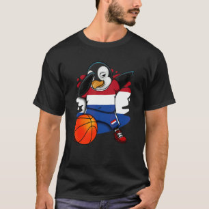 Camiseta Dabbing Penguin Netherlands Basball Fan Jersey