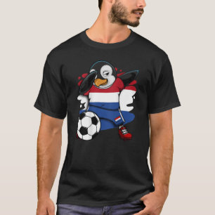 Camiseta Dabbing Penguin Netherlands Soccer Fan Jersey Foot