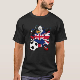Camiseta Dabbing Penguin Reino Unido Soccer Fan Jersey U