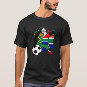 Camiseta Dabbing Penguin South Africa Soccer Fans Jersey Fo