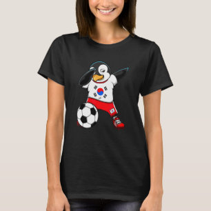 Camiseta Dabbing Penguin South Korea Soccer Fan Jersey Foot