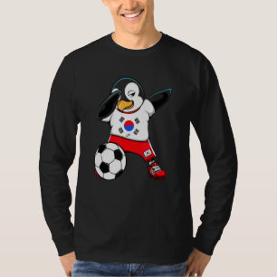 Camiseta Dabbing Penguin South Korea Soccer Fan Jersey Foot