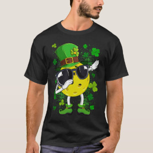 Camiseta Dabbing Pickleball Ball Leprechaun Rua de Patrick