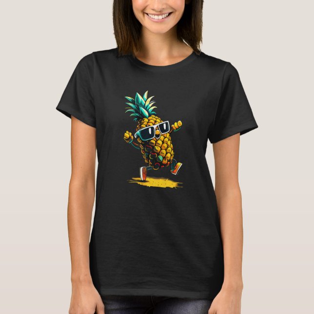Camiseta Dabbing Pineapple Hawaiian s Tropical Aloha Beache (Frente)
