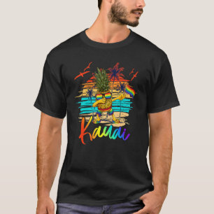 Camiseta Dabbing Pineapple Orgulho gay Lgbt Kauai Hawaii Su