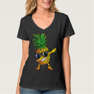 Camiseta Dabbing Pineapple Sunglass Aloha Beaches Hawaii