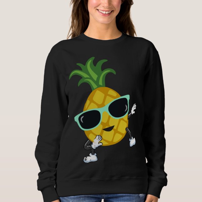 Camiseta Dabbing pineapple sunglasses pool party for men wo (Frente)