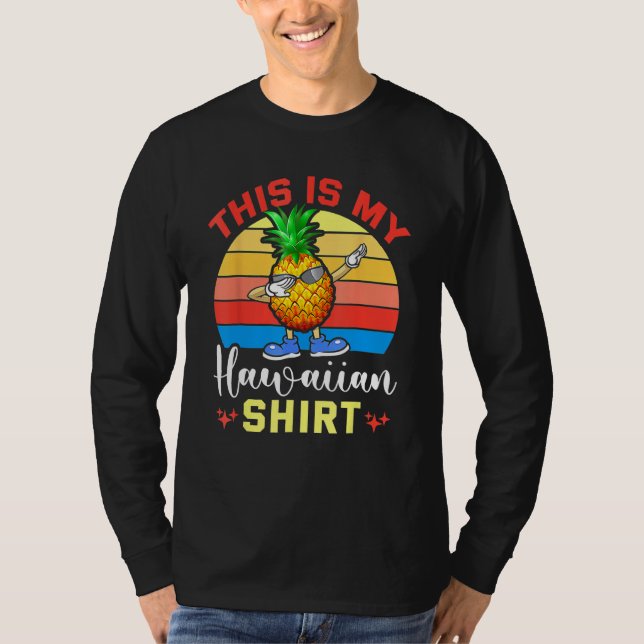 Camiseta Dabbing Pineapple Women Men Boys Girls This Is My  (Frente)