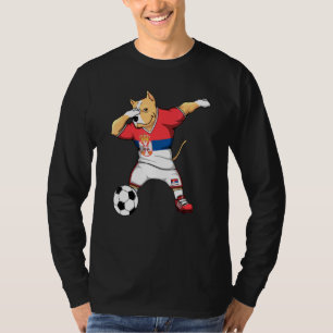 Camiseta Dabbing Pitbull Sérvia Soccer Fans Jersey Sérvio
