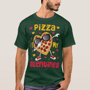 Camiseta Dabbing Pizza É Meu Dia de os namorados Engraçado 