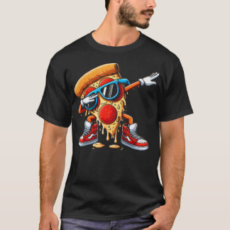 Camiseta Dabbing Pizza Slice Dripping Fast Food Lovers Dab 