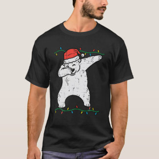 Camiseta Dabbing Polar Bear Dab Xmas Pjs Christmas Boys Kid