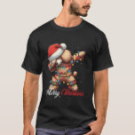 Camiseta Dabbing Poodle Felry Christmas Lights Santa Hat Xm<br><div class="desc">Poodle Merry Christmas Lights Santa Hat Xmas Snow</div>