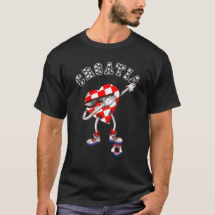 Camiseta Dabbing Potato Croata Futebol Croata Orgulho Cr