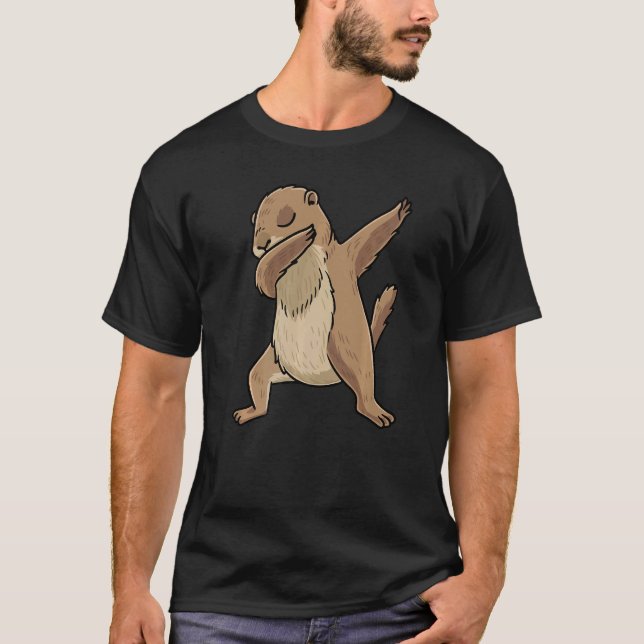 Camiseta Dabbing Prairie Dog Rodent (Frente)