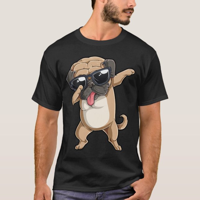 Camiseta Dabbing Pug Funny Dog Dons (Frente)