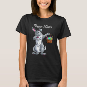 Camiseta Dabbing Rabbit Páscoa Day Ovos Dab Bunny Happy Eas