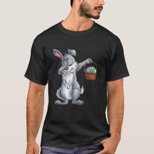 Camiseta Dabbing Rabbit Páscoa Day Ovos Dab Bunny Happy Eas