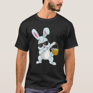 Camiseta Dabbing Rabbit Páscoa Day Ovos Dab Homens Mulheres