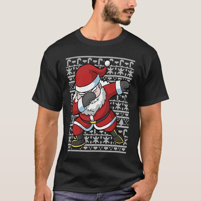Camiseta Dabbing Santa Claus Christmas Dab Men Women Boys K (Frente)