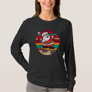 Camiseta Dabbing Santa Claus Kids Skate Skateboard Chr