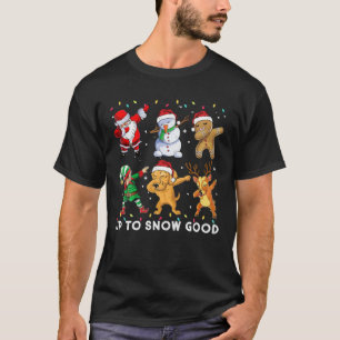 Camiseta Dabbing Santa Claus Ouro Retriever Cachorro Amigos