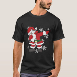 Camiseta Dabbing Santa Funny Christmas Snow