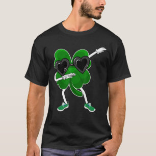 Camiseta Dabbing Shamrock Happy Rua Patrick S Day Hip Hop D