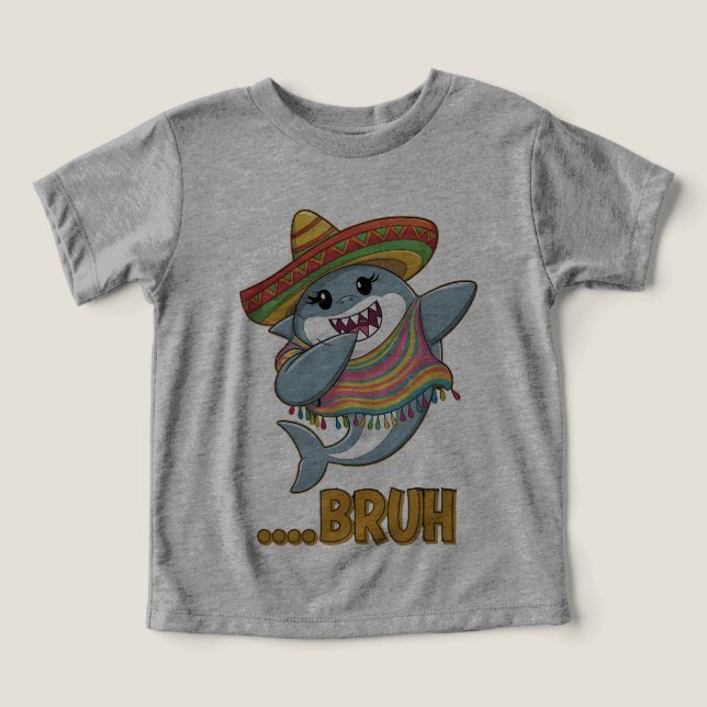 Camiseta Dabbing Shark Cinco de Mayo Costume Design (Design frontal)