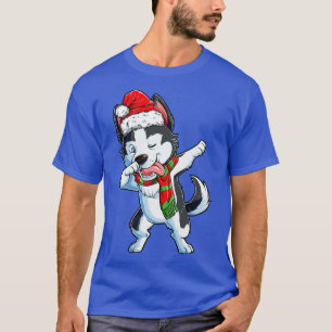Camiseta Dabbing Siberian Husky Papais noeis presentes de N