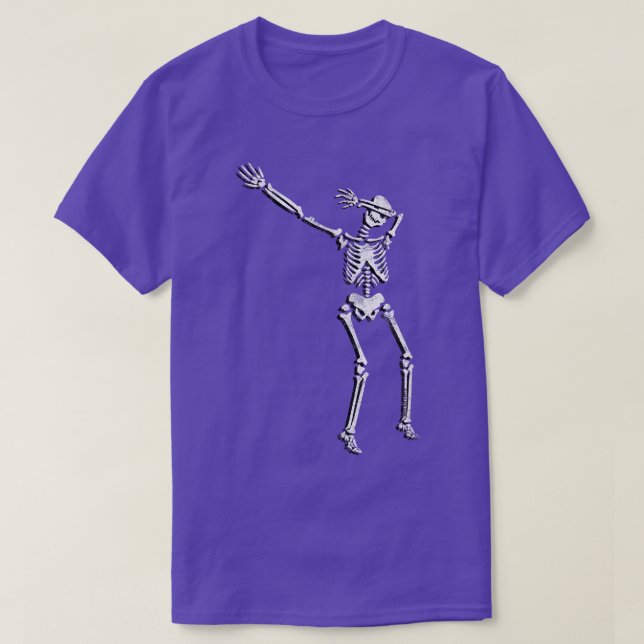 Camiseta Dabbing Skeleton Cinco de Mayo T Shirt Dancing Ske (Frente do Design)