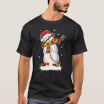 Camiseta Dabbing Snowman Baseball Papais noeis de Natal Paj<br><div class="desc">Dabbing Snowman Baseball Papai noel Natal Pajama Xmas.</div>
