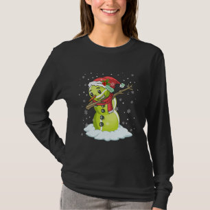 Camiseta Dabbing Snowman Tênis Ball Tee Christmas Xmas